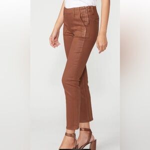 Evereve PAIGE MAYSLIE SLIM COGNAC LUXE COATING